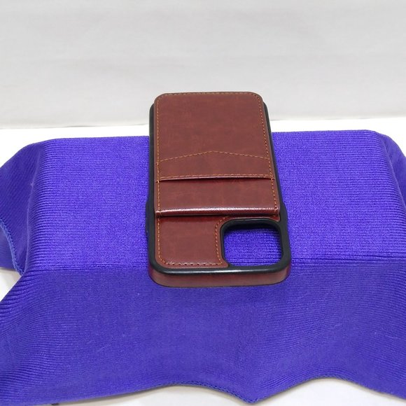 iPhone 11 Pro Case Wallet 5.8 Inch Brown Shock Protection Card Holder NWOT - Picture 4 of 7